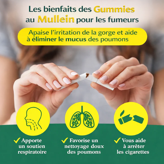 Mullein Gummies -complément alimentaire à base de plantes