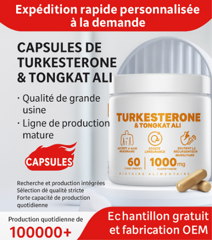 capsules de testostérone turkestérone tongkat ali