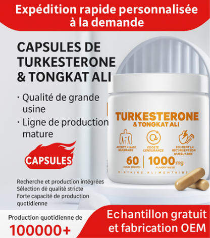capsules de testostérone turkestérone tongkat ali
