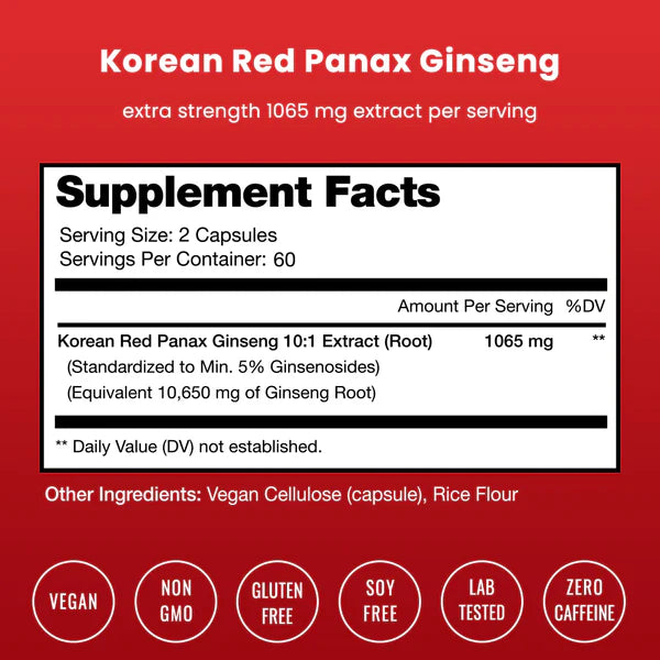 Korean Panax Ginseng – Votre énergie renaît