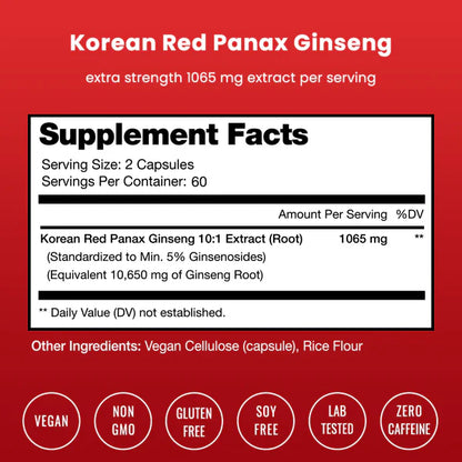 Korean Panax Ginseng – Votre énergie renaît